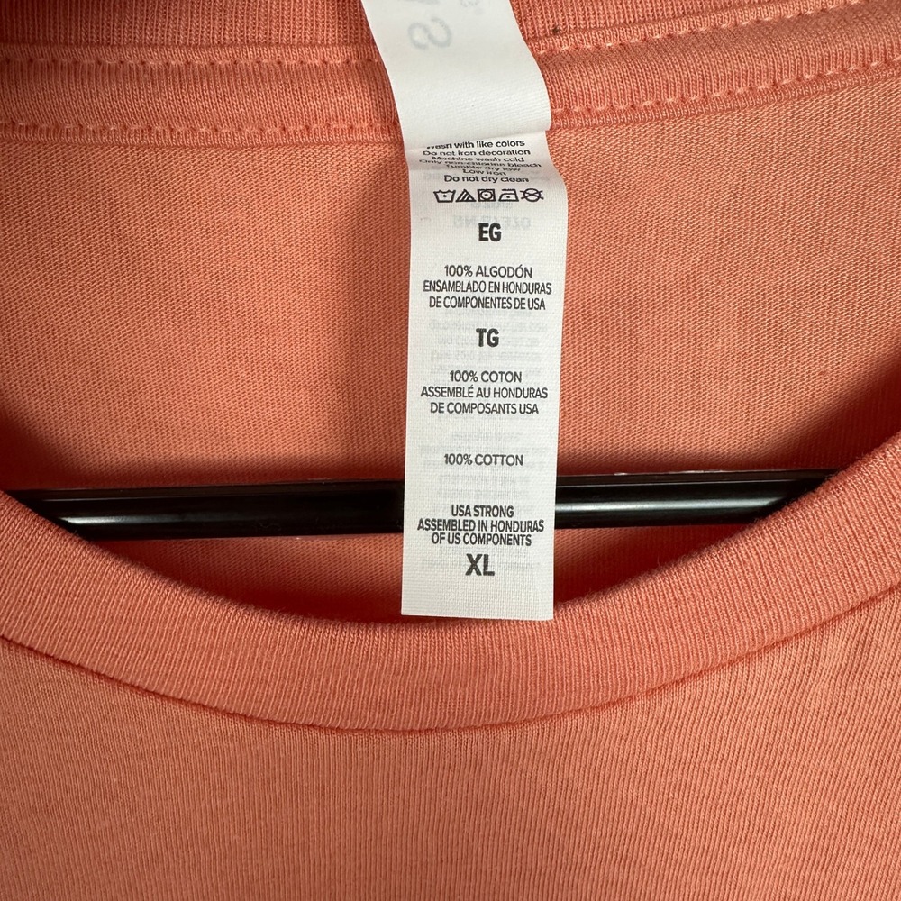 NWT Bella + Canvas T-Shirt Mens XL Terracotta Orange Blank Short Sleeve Tee - Picture 4 of 6